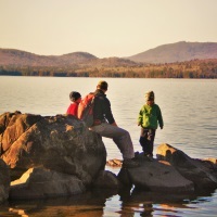 Fall Hike at Flagstaff Lake in Maine
